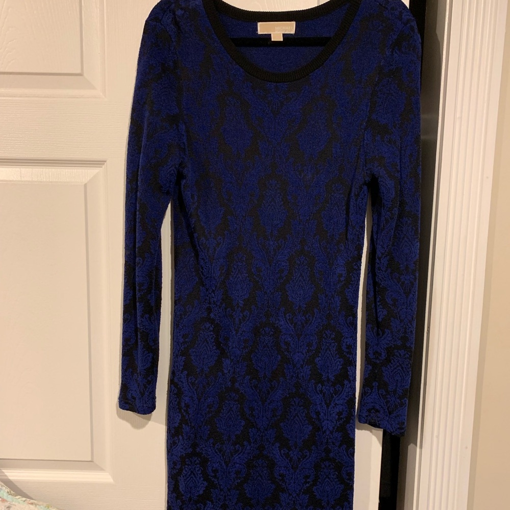 MICHAEL KORS JACQUARD SWEATER DRESS SZ LG